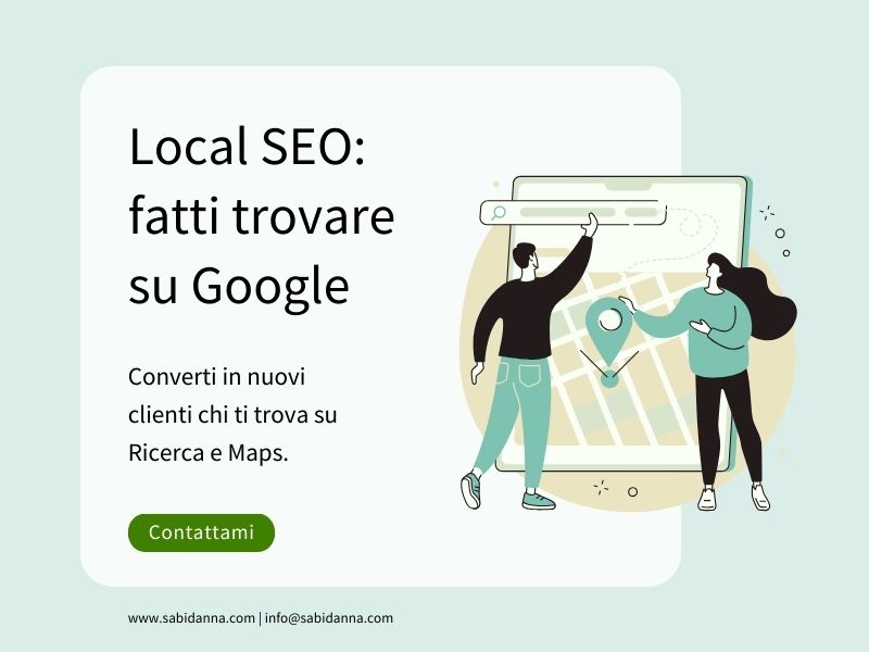 L'importanza della local SEO con il Goggle Business profile (ex Google my business) ovvero il profilo dell'attività su Google per farti trovare nelle ricerche locali da potenziali clienti su ricerca e Google Maps.